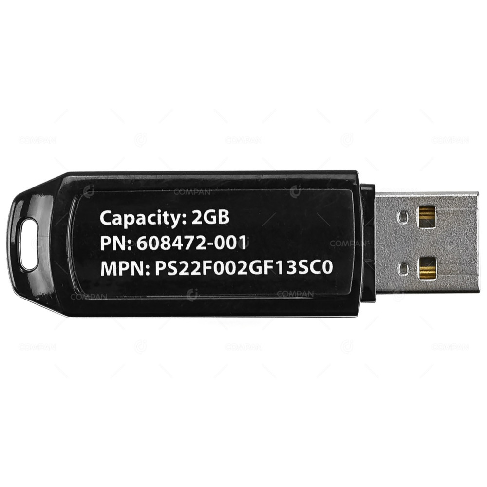 608472-001 HP 2GB USB FLASH MEDIA DRIVE KEY FOR PROLIANT PS22F002GF13SC0